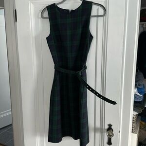 Plaid tartan JCrew work dress